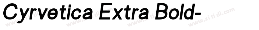 Cyrvetica Extra Bold字体转换